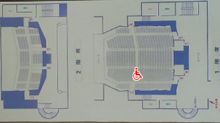 栃木市栃木文化会館 大ホール座席表